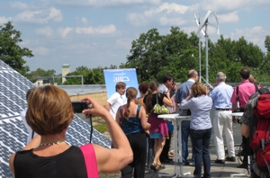 Zukunfts-Energietag: Grte Kleinwindanlage Berlins eingeweiht 3 |  Daniel Buchholz SPD